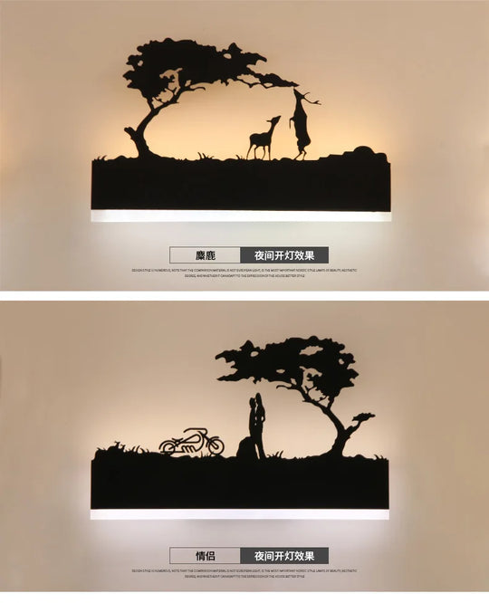 Lamp Decoration Sonce Wall Light Indoor Lighting For Living room Bedroom Bedside Light Black Wandlamp Lustre