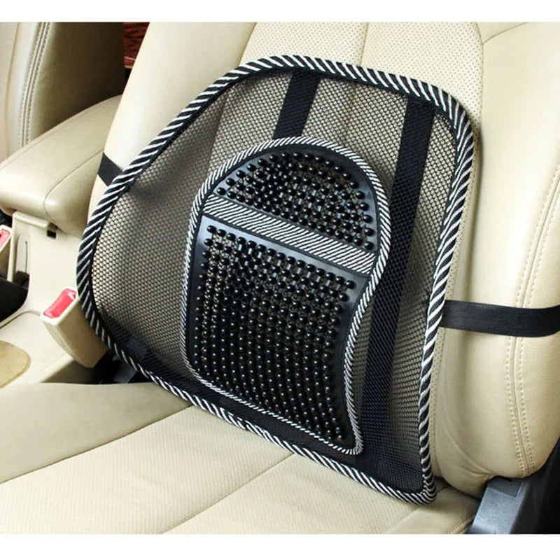 Car Loin Seat Air-permeable Cushion Massage Loin Cushion Backrest Office Loin Cushion Large Size Car Interior Accessories