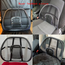 Load image into Gallery viewer, Universal Car Back Support Chair Massage Lumbar Support Waist Cushion Mesh Ventilate Cushion Pad for Car Office Home
