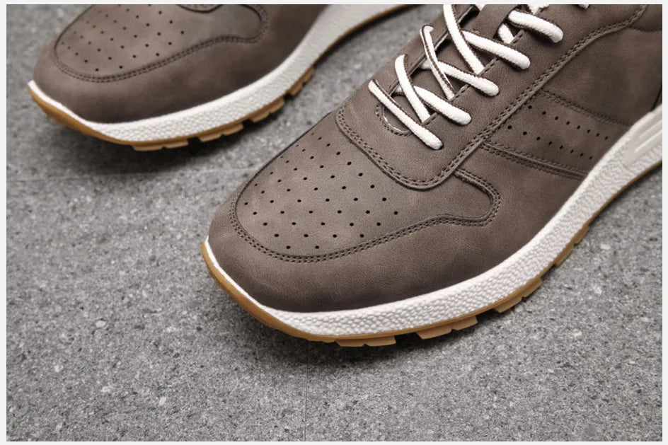 KNBR Casual Sneakers  Men Trainers Leather Comfy Shoes for Walking Hiking Jogging Sport Men Trainers Men Shoes