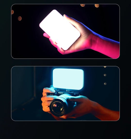 3200K-6500K Adjustable Video Lighting with Diffuser & Suction Mount for Computers, Tripods & Vlogging