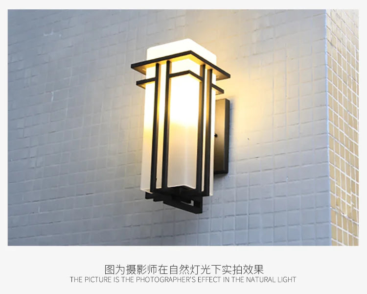 Outdoor wall lamp modern minimalist outdoor hanging wall lamp waterproof garden light corridor aisle balcony light terrace light