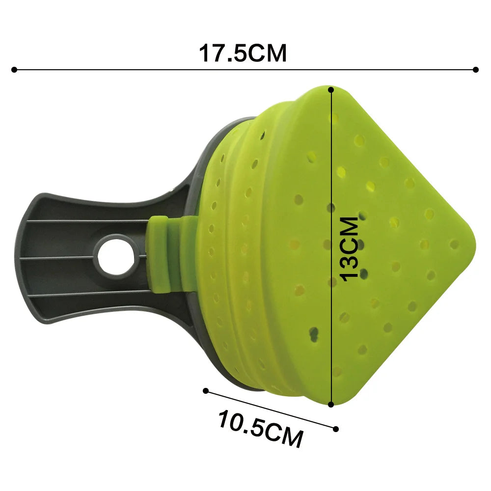 Foldable Silicone Pasta Colander Strainer