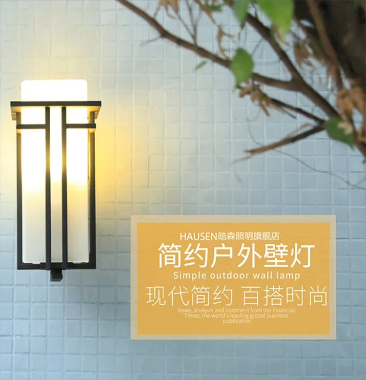 Outdoor wall lamp modern minimalist outdoor hanging wall lamp waterproof garden light corridor aisle balcony light terrace light