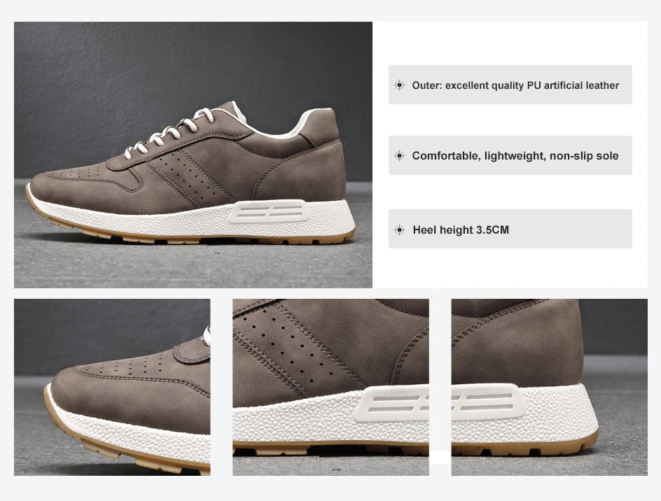 KNBR Casual Sneakers  Men Trainers Leather Comfy Shoes for Walking Hiking Jogging Sport Men Trainers Men Shoes