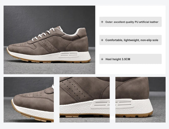 KNBR Casual Sneakers  Men Trainers Leather Comfy Shoes for Walking Hiking Jogging Sport Men Trainers Men Shoes