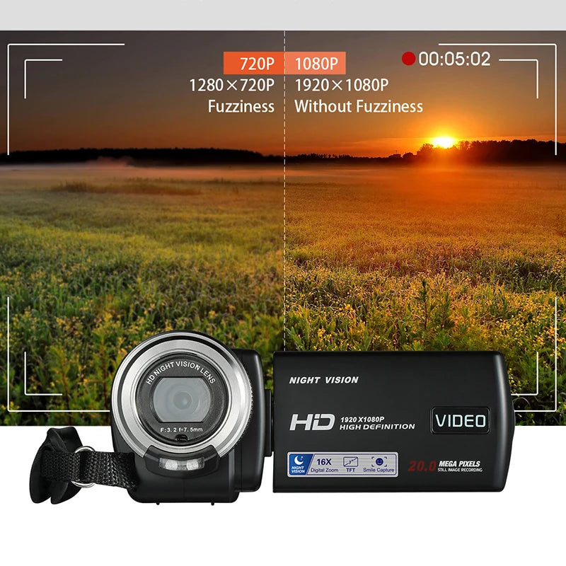 Ordro V12 Vlog Video Camera