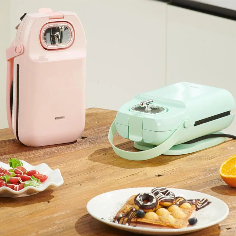 Commercial Electric 220V waffle maker machine cake oven Electric Baking Pan Double-sided Heating crepe maker cake Pancake maker