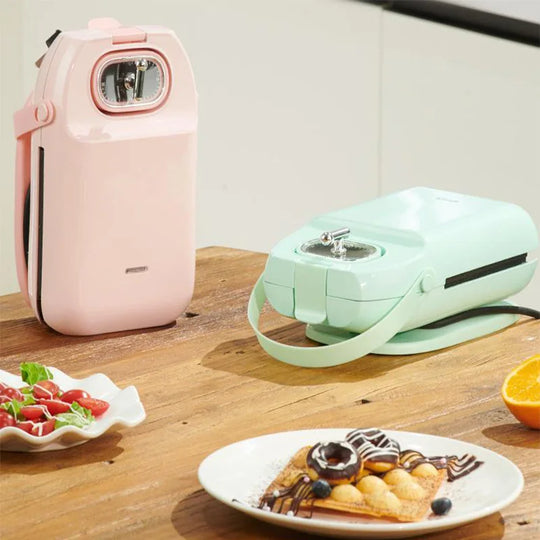 Commercial Electric 220V waffle maker machine cake oven Electric Baking Pan Double-sided Heating crepe maker cake Pancake maker