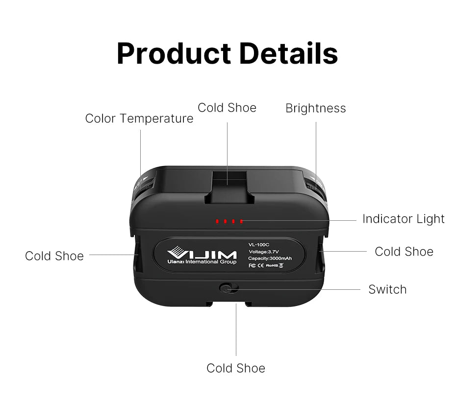 VIJIM VL100C LED Selfie Light