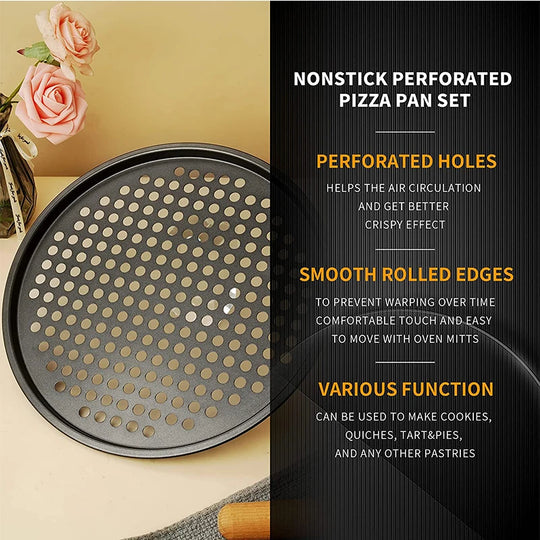 Nonstick Carbon Steel Pizza Crisper Tray