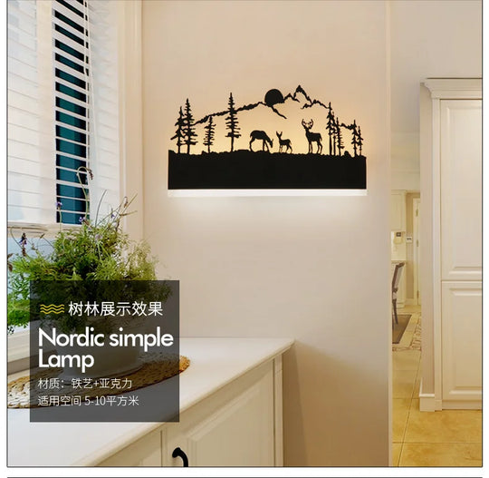 Lamp Decoration Sonce Wall Light Indoor Lighting For Living room Bedroom Bedside Light Black Wandlamp Lustre