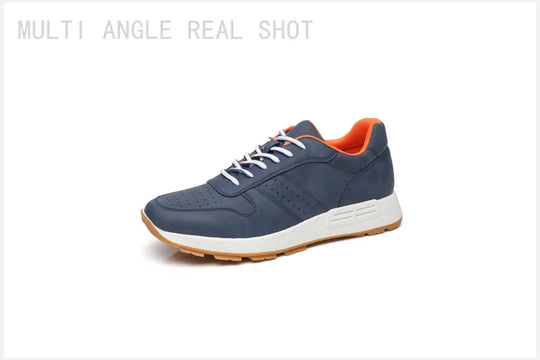 KNBR Casual Sneakers  Men Trainers Leather Comfy Shoes for Walking Hiking Jogging Sport Men Trainers Men Shoes