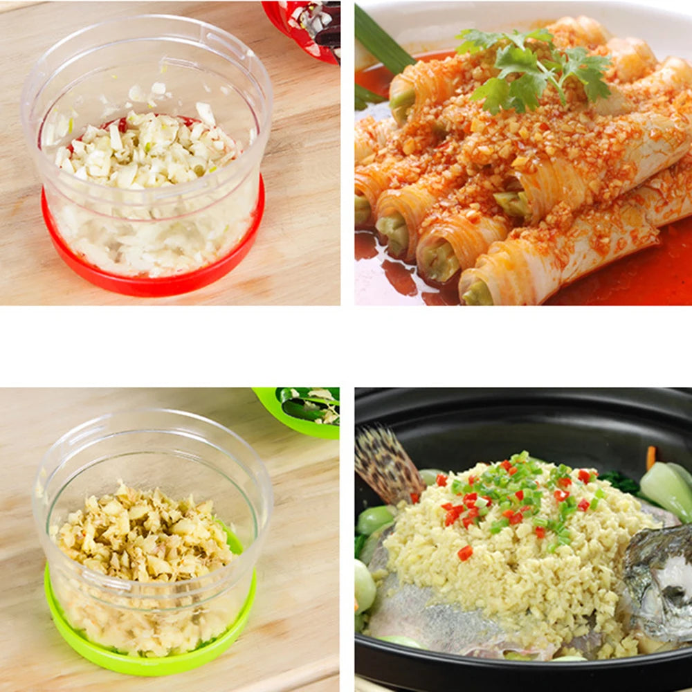 Durable Multifunction Manual Onion Chopper Garlic Crusher Pressing Food Cutter Vegetable Slicer Peeler Mincer Kitchen Tools