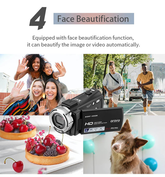 Ordro V12 Vlog Video Camera