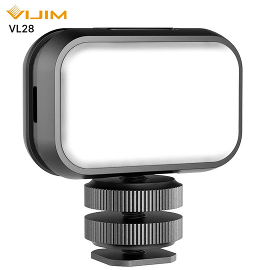 6500K Soft Fill Light with Diffuser, 120Lux, Type-C Charging, and Ultra-Portable Vlogging Light