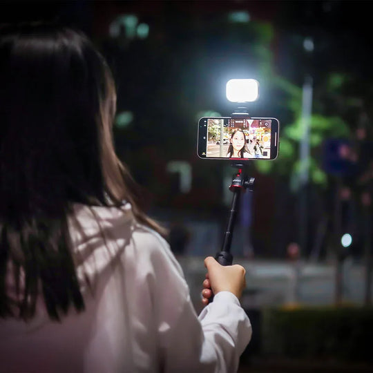 6500K Soft Fill Light with Diffuser, 120Lux, Type-C Charging, and Ultra-Portable Vlogging Light