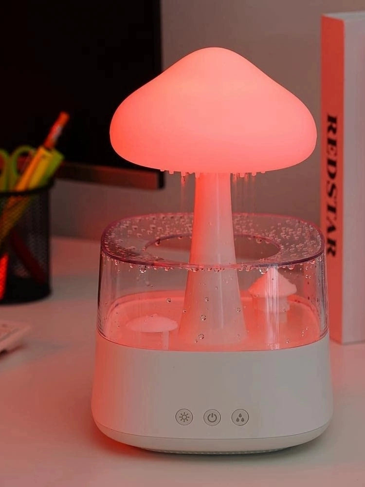 Colorful Night Lamp Rain Mist Aroma Diffuser