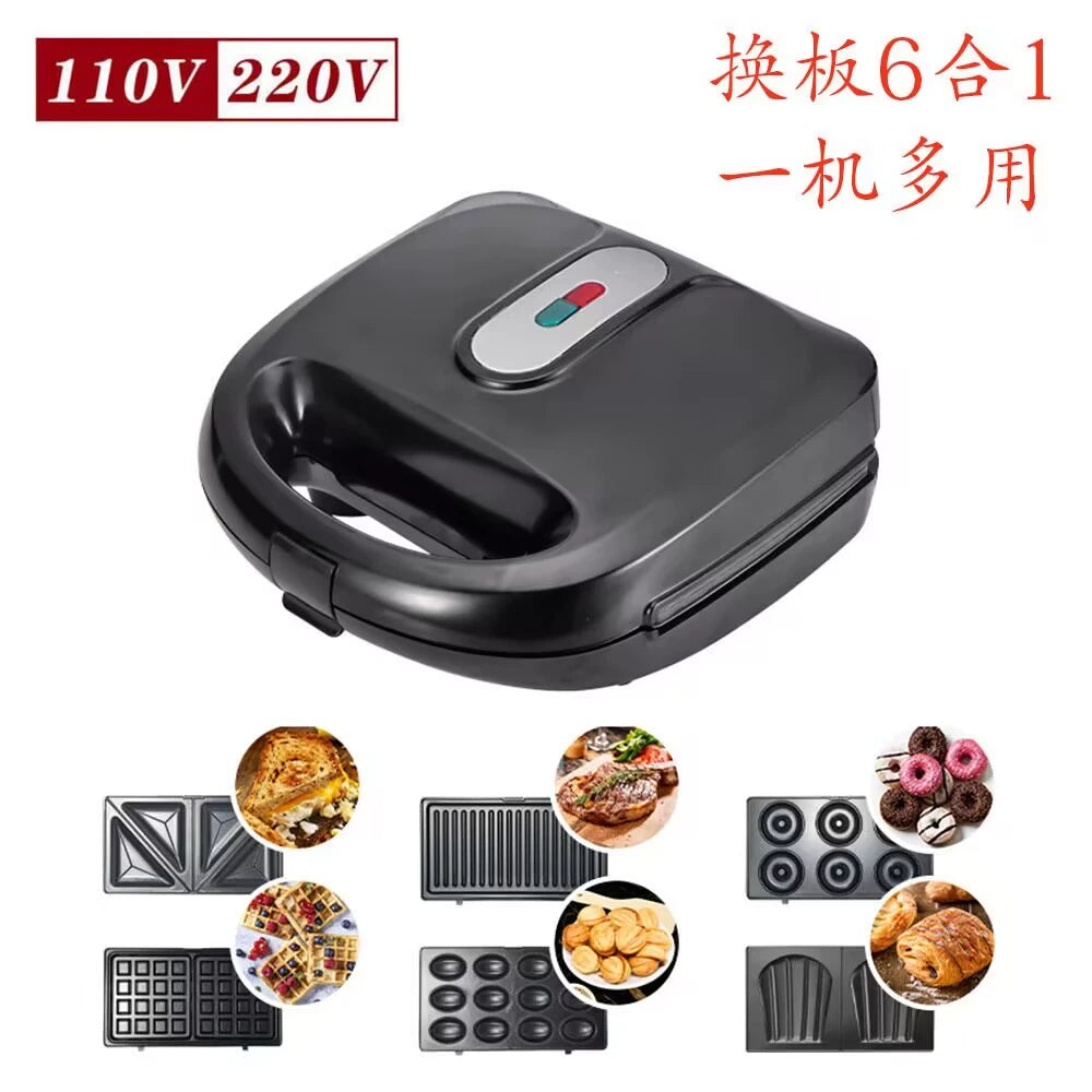 Waffle Cake Sandwich Maker 110V Export Waffle Donut Sandwich Breakfast Machine