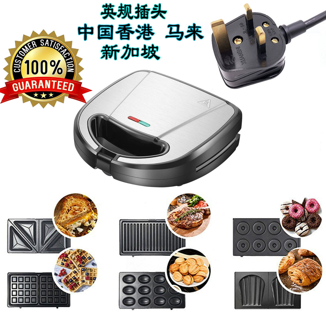 Waffle Cake Sandwich Maker 110V Export Waffle Donut Sandwich Breakfast Machine