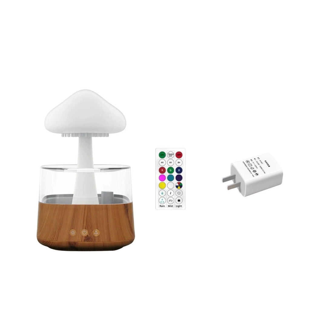 Colorful Night Lamp Rain Mist Aroma Diffuser