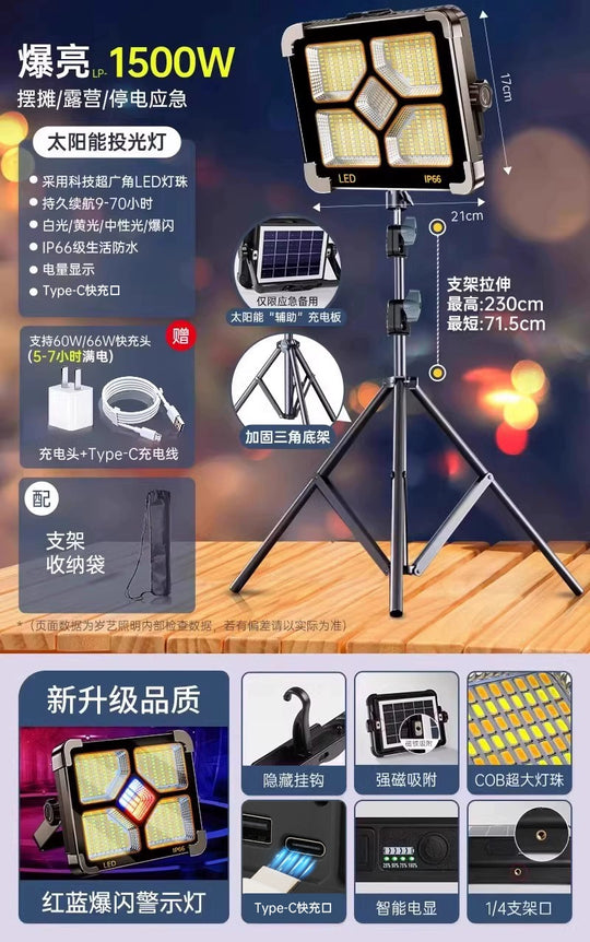 LED Solar Emergency Light