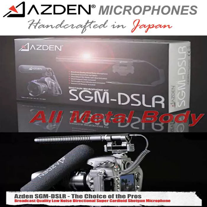 Azden SGM-DSLR Camera Microphone