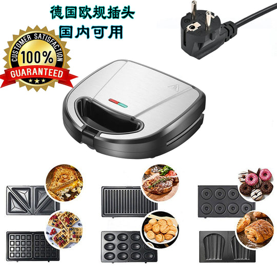 Waffle Cake Sandwich Maker 110V Export Waffle Donut Sandwich Breakfast Machine