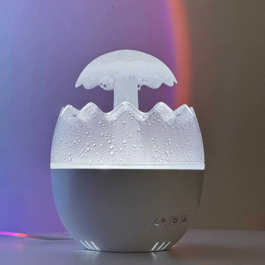 Colorful Night Lamp Rain Mist Aroma Diffuser