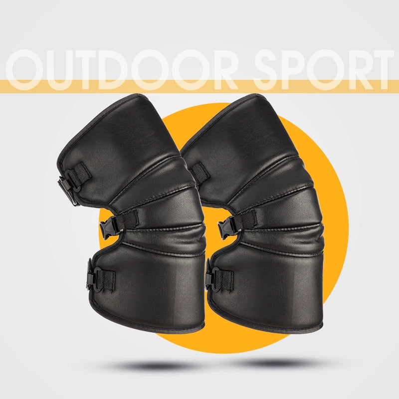 Nanjiren Winter Heattech PU Leather Kneepad