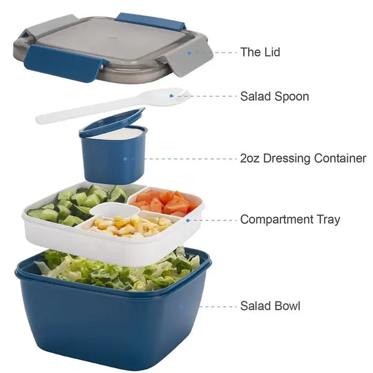 Salad Lunch Box with 37oz Bowl
