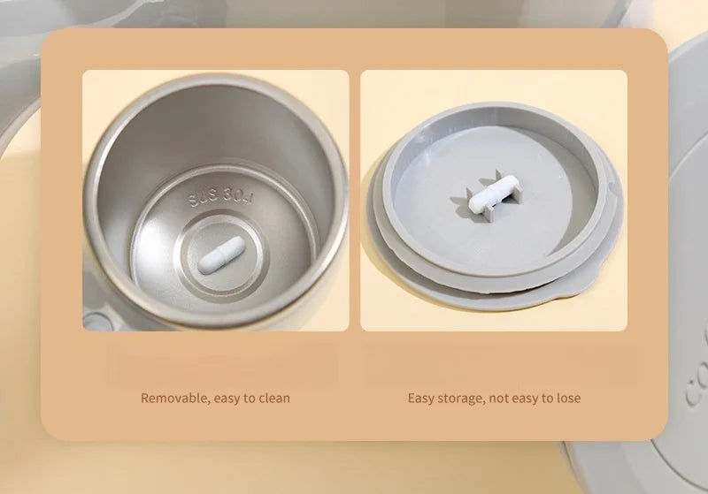 Automatic Mixing Cup 380ml Portable Rechargeable Electric Stirring Stainless Steel Magnetic Rotating Blender Stirring Cup