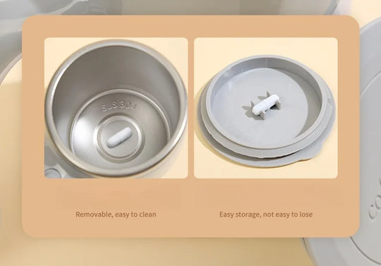 Automatic Mixing Cup 380ml Portable Rechargeable Electric Stirring Stainless Steel Magnetic Rotating Blender Stirring Cup