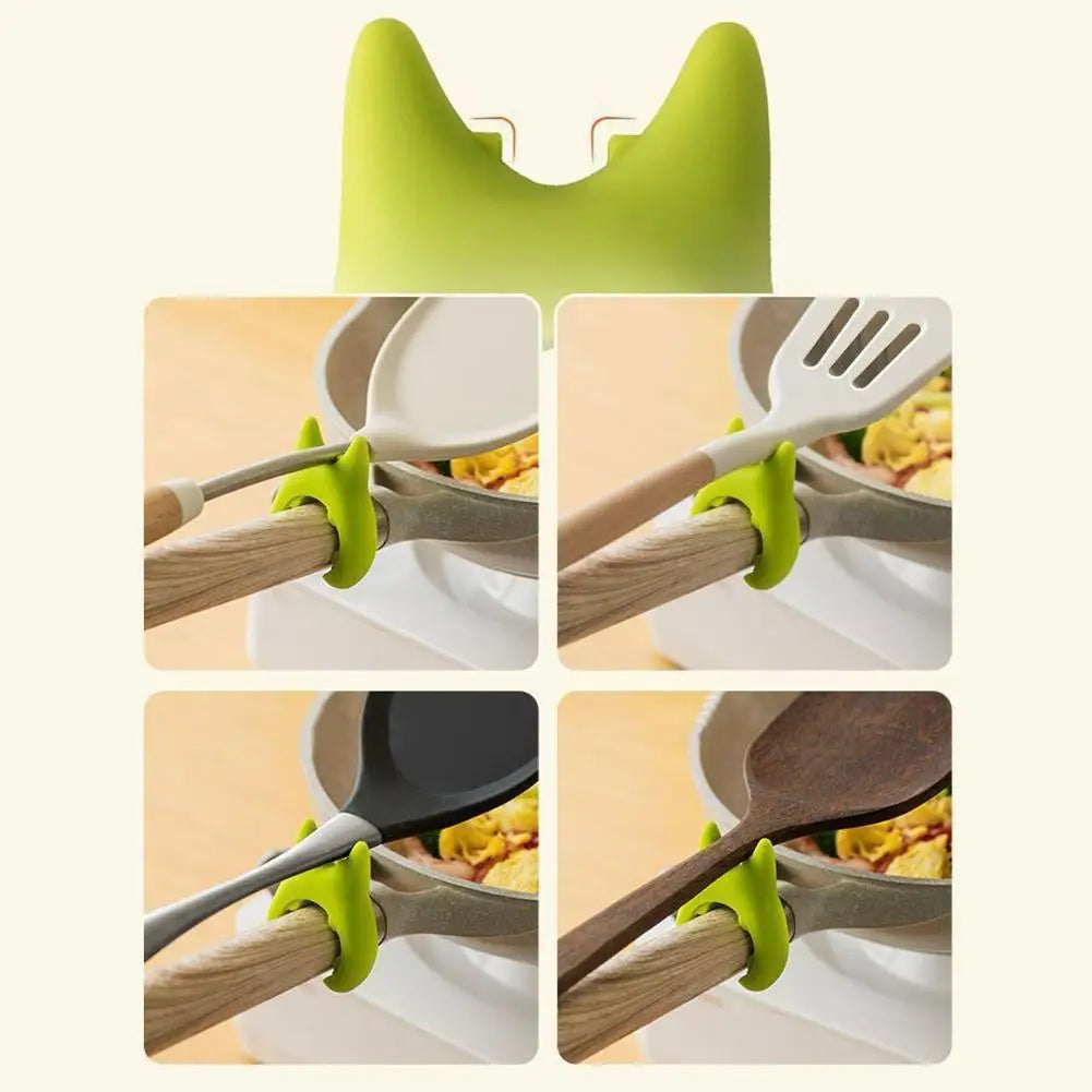 Portable Silicone Anti-Overflow Pot Lid Clip & Anti-Scalding Holder