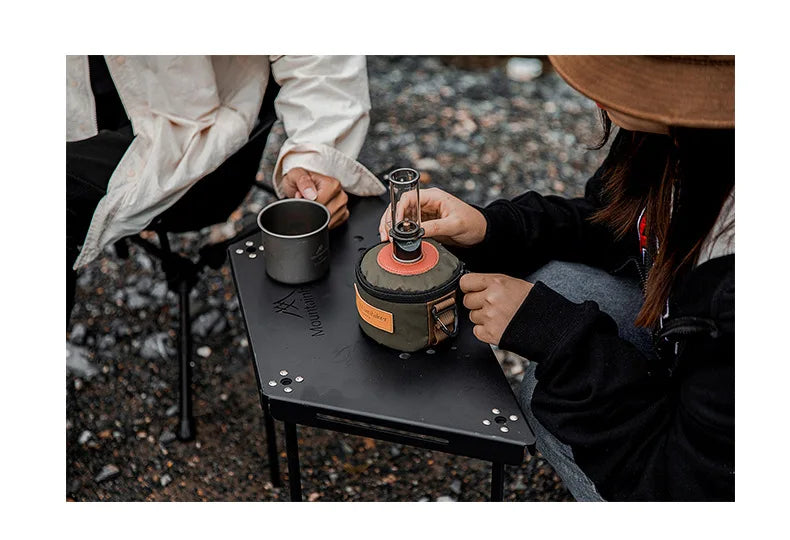 MOUNTAINHIKER Dreamlike Candlelight Lamp Tent Lighting Equipment Camping Lamp Windproof Gas Candle Lamp Outdoor Camping Lights