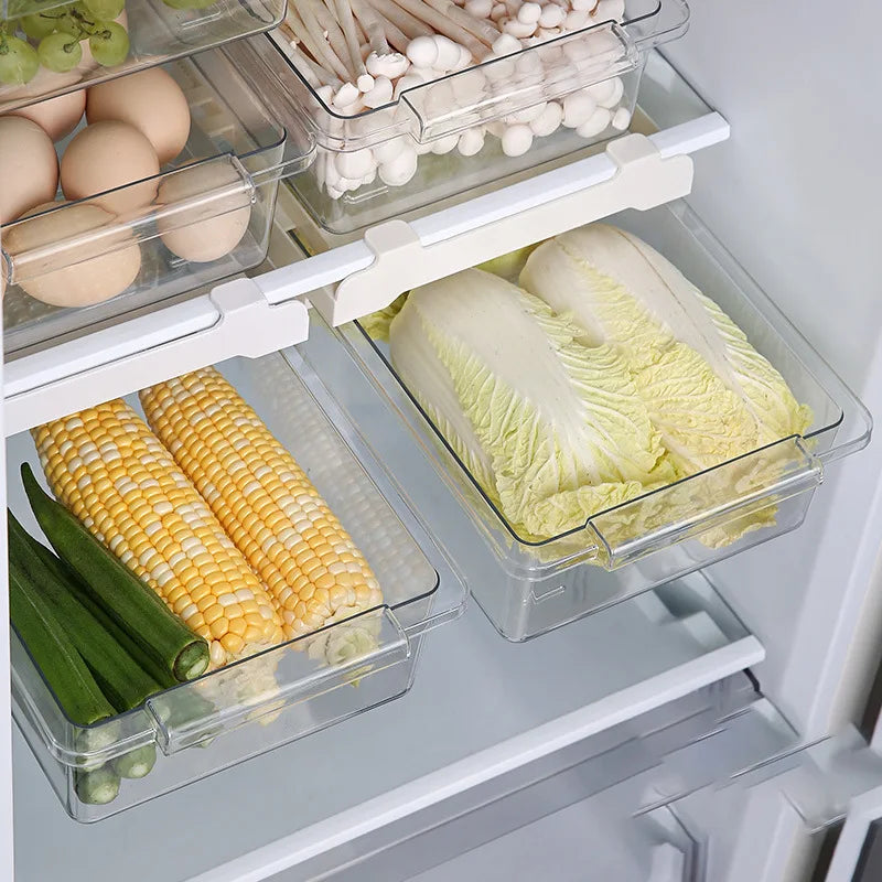 Refrigerator Drawer-Style Food Storage Box