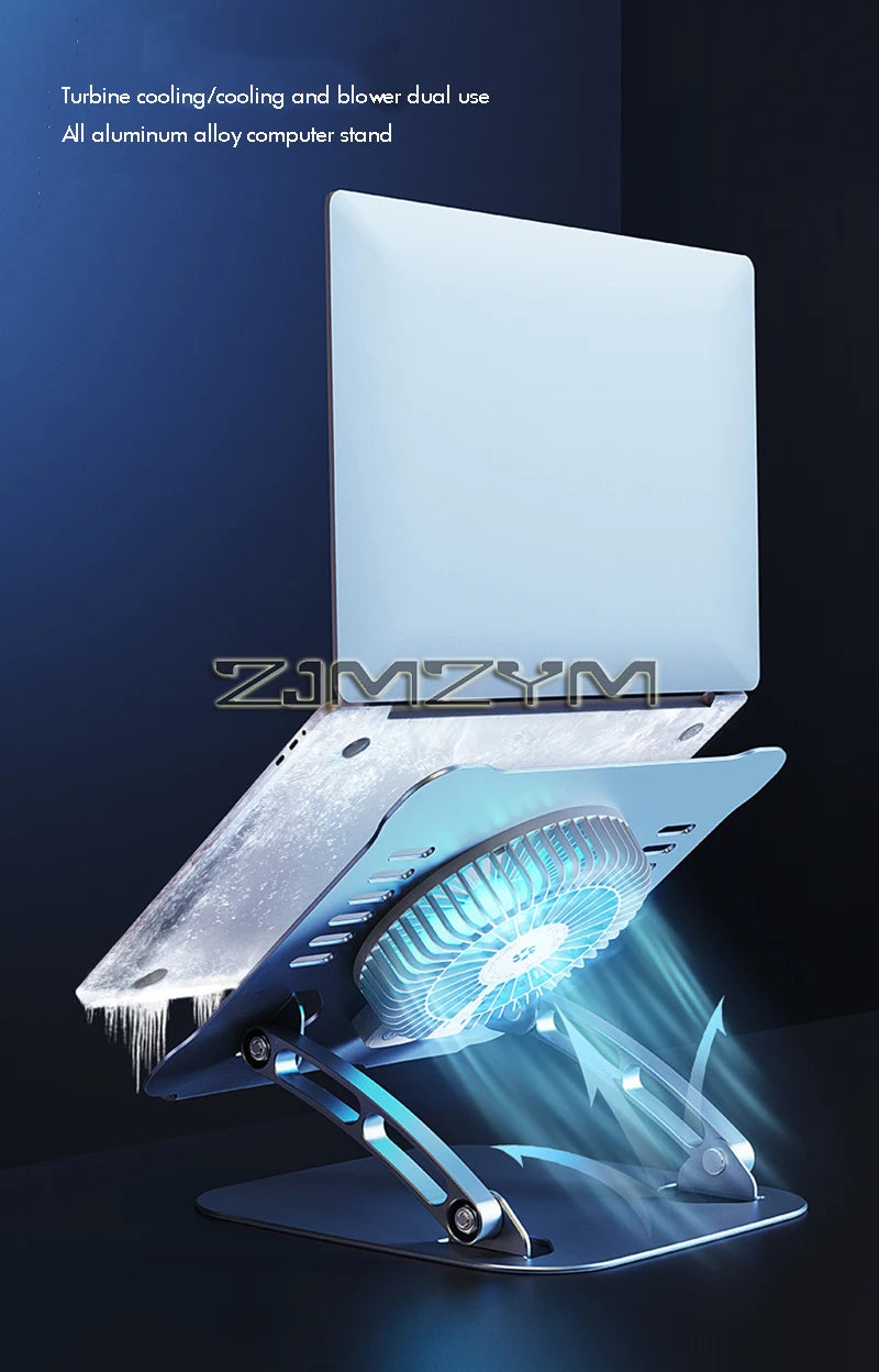Aluminum Laptop Stand with Cooling Fan