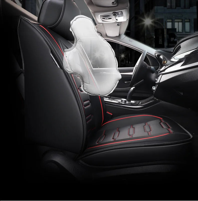 5-Seater Universal Luxury PU Leather Car Seat Covers