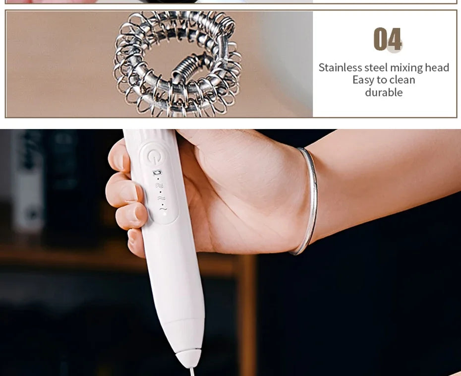 Milk Frother Handheld Cappuccino Maker
