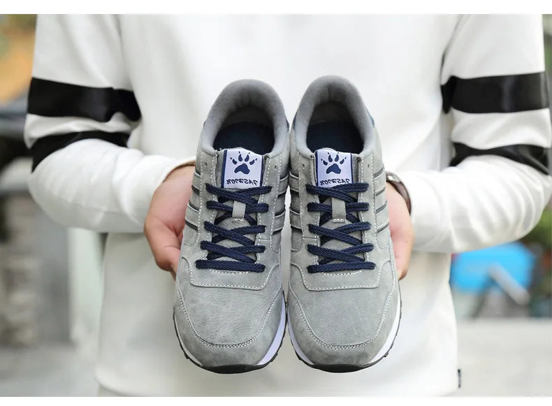 Sneakers Men Casual Shoes Light Suede 2023 New Classic Men Running shoes Outdoor Breathable Mesh Jogging Sport Shoes