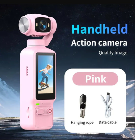 Lenovo HD 4K Action Camera 180° Rotatable For Vlog YouTube Tiktok Girls Record Life Video Recording Entry Portable Action Camera