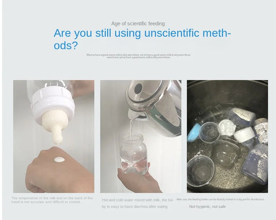 Baby Bottles Milk Warmer Food Heater Steam Sterilizer 5-Minute Fast Warming Precise Temperature Control Double Milk Warmer