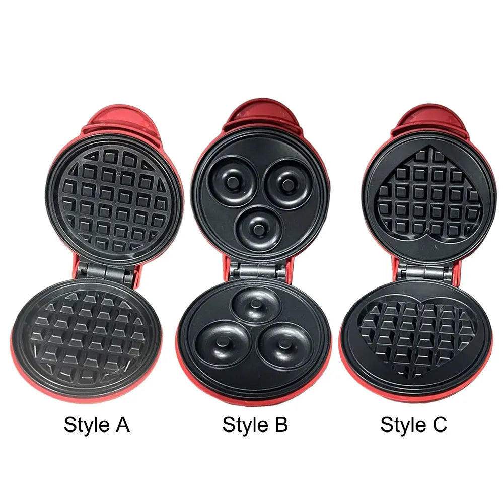 Mini Waffle Maker Quick Heat-Up Eggette Machine Household Breakfast Electric Baking Pan for Quick Breakfasts Snacks and Desserts