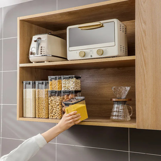 1pc Clear Food Storage Box with Lid