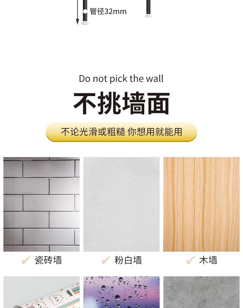 Dressing Rooms Hanger Floor Clothes Racks Clothing Shoe Floor Bedroom Garment Rack Rail Free Standing Percheros Furniture