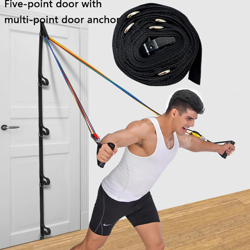 Multi-Point Door Anchor Strap for Resistance Bands