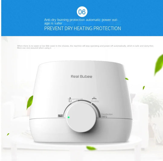 Baby Bottles Milk Warmer Food Heater Steam Sterilizer 5-Minute Fast Warming Precise Temperature Control Double Milk Warmer