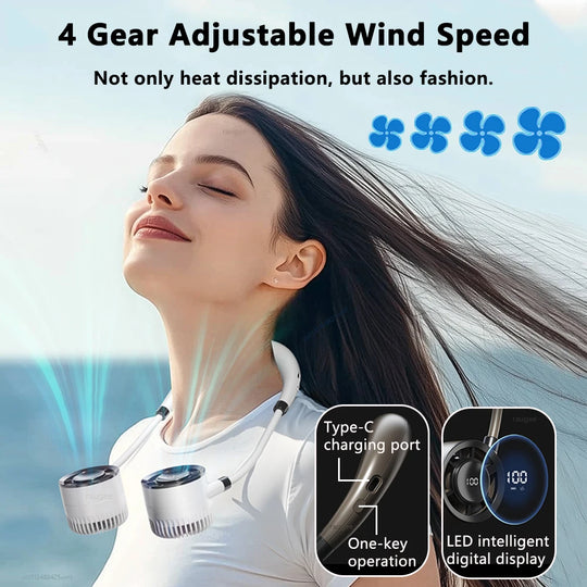 Mini Portable Neck Fan