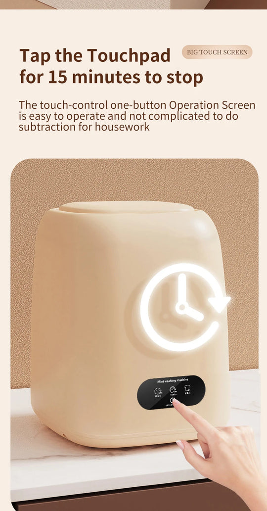 Small Washing Machine for Underwear Children's Clothes mini Washer fully automatic Portable Washing Machine with Spin Dryer 220V