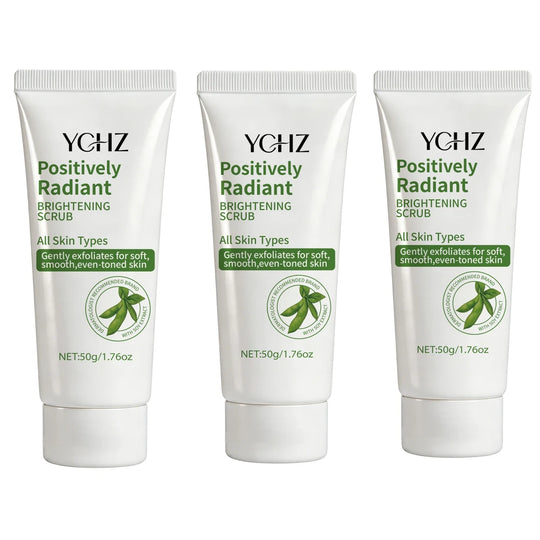 Radiant Skin Cleansing Scrub Gel, Moisturizing Formula, Rich in Soybean Extract, Helps Improve Skin Tone and Texture; Oil-Free